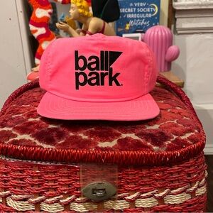 VINTAGE Pink ball park hat
